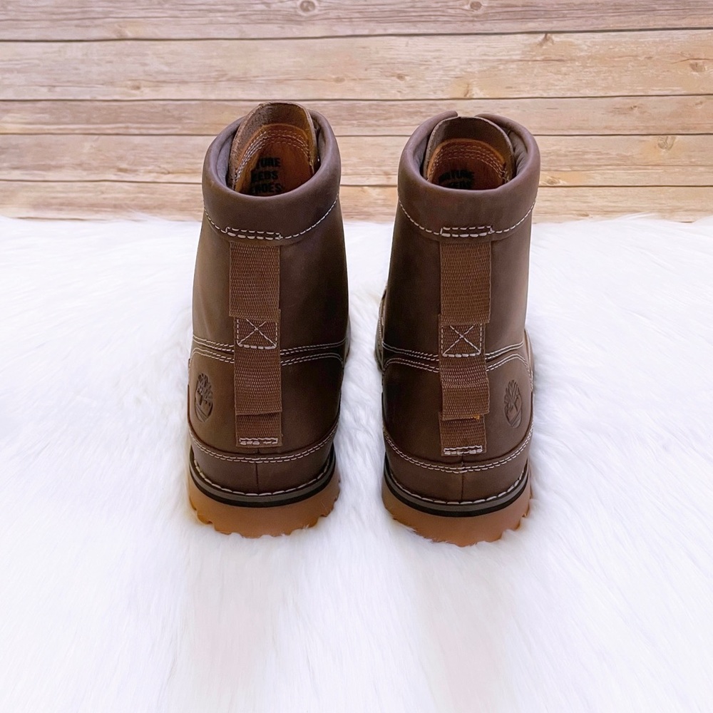 Timberland Men’s Originals 6 Inch Rust Leather Boots - Picture 3 of 7